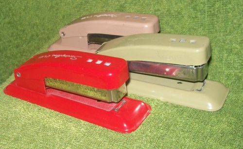 3 Swingline Cub Staplers