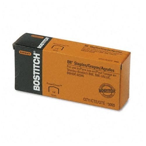 Stanley-bostitch b8 powercrown staples - 0.25&#034; leg - 0.50&#034; crown - (stcrp211514) for sale