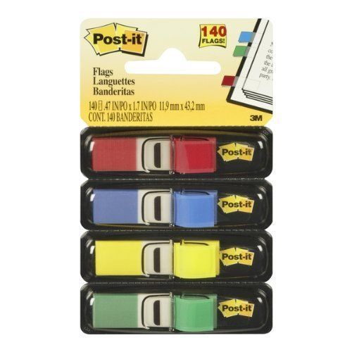 Brand new sealed post-it post it 3m - 140 flags per pack, 31 packs mmm 683-4 for sale