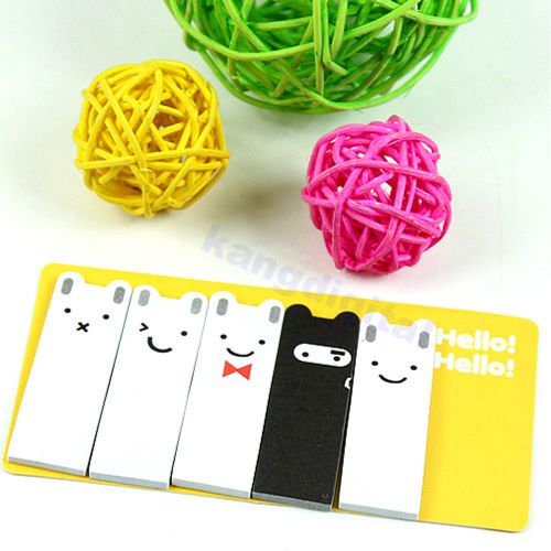 Funny Rabbit Stationery Sticker Post It Bookmarker Memo Pad Index Sticky Notes