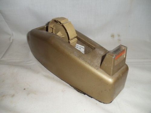 Vintage Scotch C-23 Heavy Duty Gold Tape Dispenser Industrial Atomic Mid Century