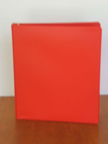 NEW! Lot of (12) Twelves 1/2&#034; Binders 3-Rings 2 Pockets Red