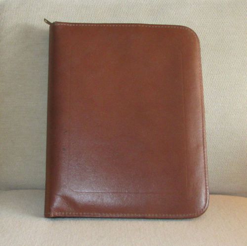 Brown Cowhide 3 Ring Looseleaf Binder