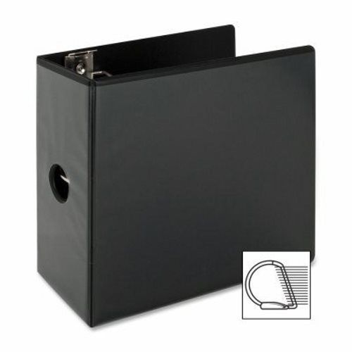 Sparco Slant Ring View Binder, 5&#034; Capacity, 8-1/2&#034;x11&#034;, Black (SPR62474)