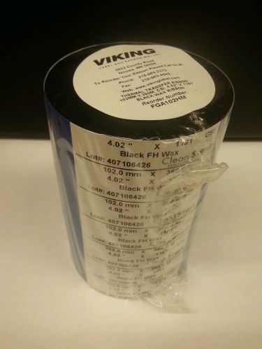 THERMAL TRANFER RIBBON SATO/FARGO/ DATAMAX 4.02&#034; x1181&#039; black 102mm X 360M