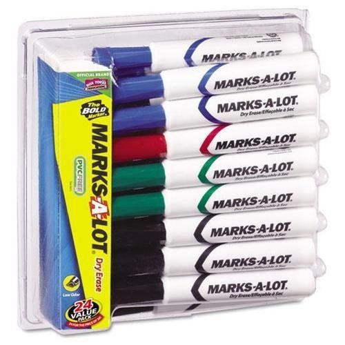 Avery Marks-a-lot Dry Erase Marker - Chisel Marker Point Style - (ave98188)