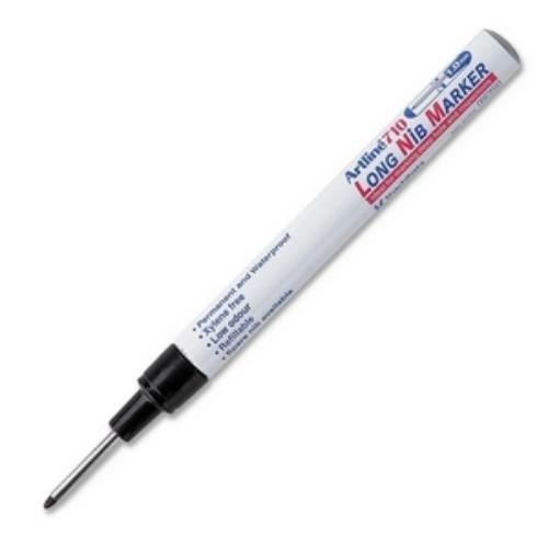 Shachihata sha-47725 1&#034; long nib industrial marker - black ink - 1 (sha47725) for sale