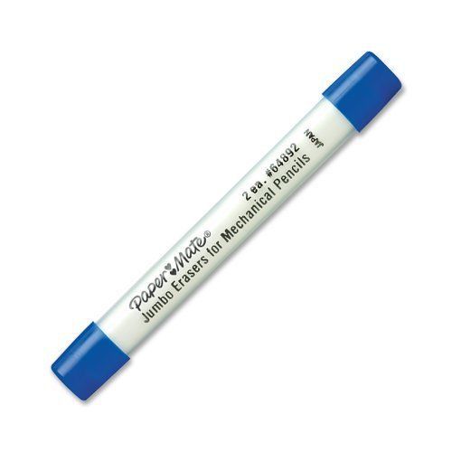 Paper Mate Jumbo Eraser Refill - Lead Pencil Eraser - 2/tube - White (PAP64892)