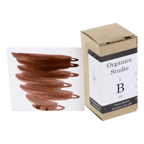 Organics Studio Elements Fountain Pen Bottled Ink, 55ml, Boron Brown (OS-006)