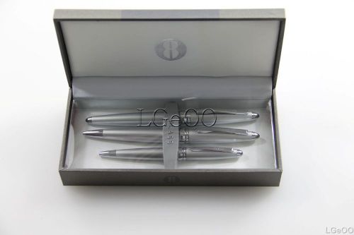 Bill Blass BB0169-2 Aero 3 Pen Set Trio in Satin Chrome