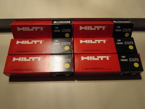 NEW HILTI 50352 .27 CAL. SHORT CAL. 6.8/11 M 600 PCS YELLOW BOOSTER SHOT