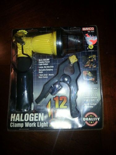 New in box bayco sl-1012 35-watt 12v halogen work light with clamp auto for sale