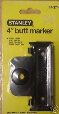 STANLEY WOOD DOOR HINGE BUTT MARKER SET CUTS JAMB