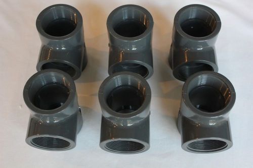 SPEARS PVC Pipe TEE Sch 80  2&#034;NPT Female  LOT OF (6)