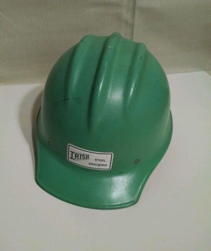 Vintage Green Irish Steel Erectors Bullard Hard Boiled Hat/Construction/Work