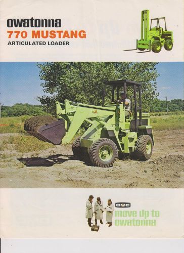 Owatonna 770 Mustang articulated Loader Brochure