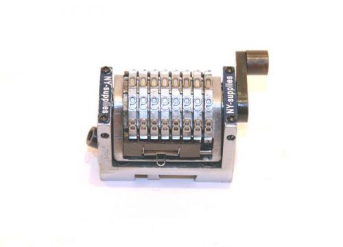 8 digit 3/16&#034; gothic rotary straight numbering machine - hamada ryobi multilith. for sale