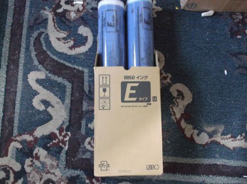 2 NEW S4257 P/N S7196 BLUE GENUINE RISO Duplicato ink EZ590 MZ790 RZ990 RZ1090