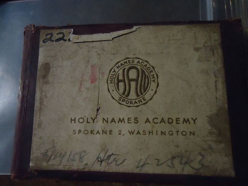 Vintage Holy Names Academy Spokane 2, Washington Printing Press Plate