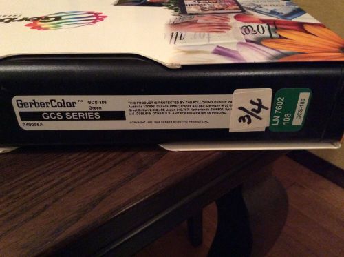 Gerber Color Thermal Transfer Foils Green 3/4 Full LN 7602 108 GCS 186