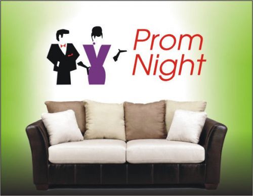 Prom Night Wall Bedroom, Drawing Room Funny Car Vinyl Sticker Truck Bumper-169