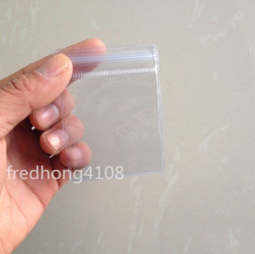 50pcs 6x8cm ZipLock PVC Plastic Package Bags Coins Beads Jewelry 4.9mil