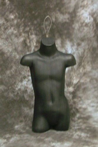 24&#034;20&#034;24&#034; CHILD 3/4 TORSO MANNEQUIN + LOOP BLACK #5033