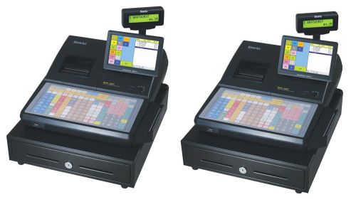 PAIR (LOT) OF SAM4S ECR  530 TOUCH SCREEN HYBRID POS CASH REGISTER - 2