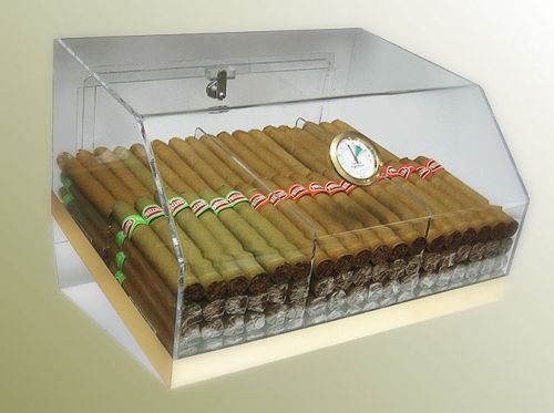 The laurence display 3 bin acrylic counter top display humidor for sale