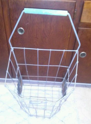 Vintage Collapsible Dennis Mitchell  Industrial Wire Flea Market Pull Cart~