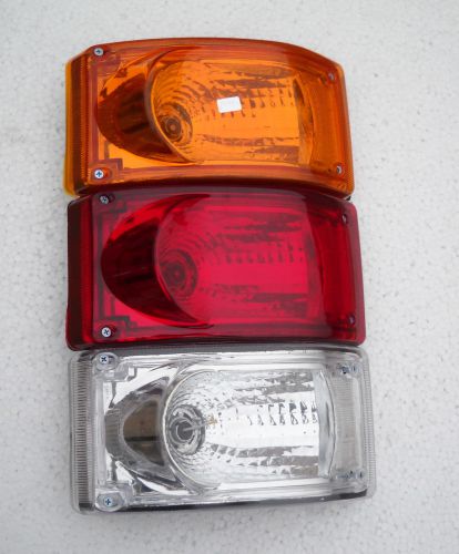 Volvo Bus Rear Tail Lamp Light Assembly (RED + AMBER + CLEAR ) With bulbs