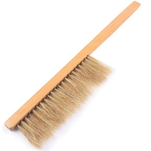 New practical wooden handle natural pig mane beekeeping bee hive brushes tool for sale