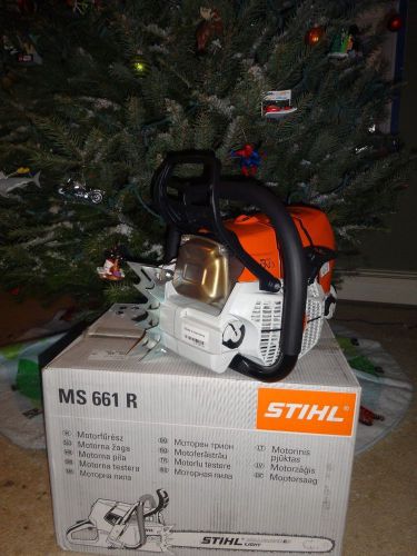 Brand new in box nib  stihl ms 661 cm r chainsaw ms661cmr wrap 660 066 046 044 for sale