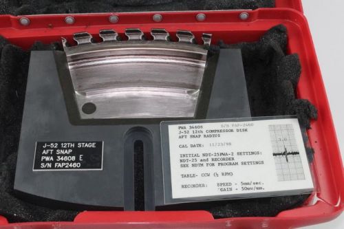 PWA 34608 J-52 12TH COMPRESSOR DISK AFT SNAP RADIUS