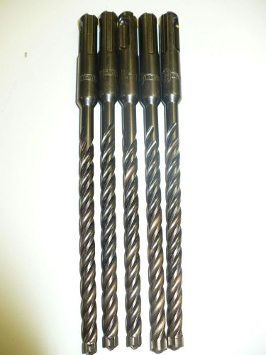 5 ea.Dewalt Solid Rock Carbide Concrete bit SDS+ 1/4&#034; X 4&#034; X 6&#034;- Made in Germany