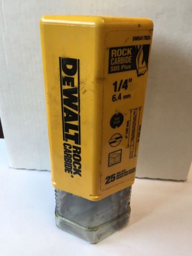 DeWalt DW5417B25 DeWalt 1/4&#034; x 4&#034; x 6&#034; Rock CarbideTM SDS+ Hammer Bit (Bulk 22)