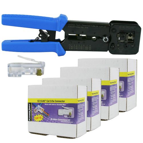 Platinum Tools 100054 EZ-RJPRO HD Crimp Tool, EZ-RJ45 Cat5/5e 400 Connectors