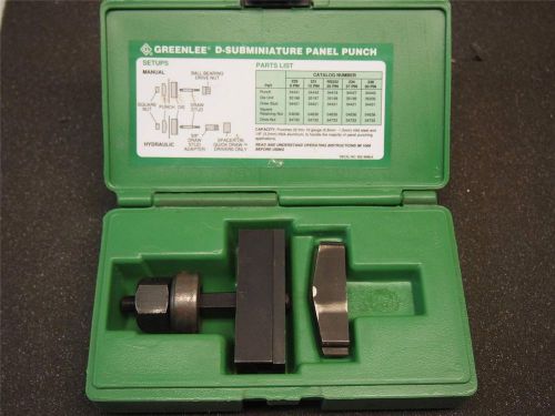 Greenlee 238 50 Pin D-Subminiature Panel Punch