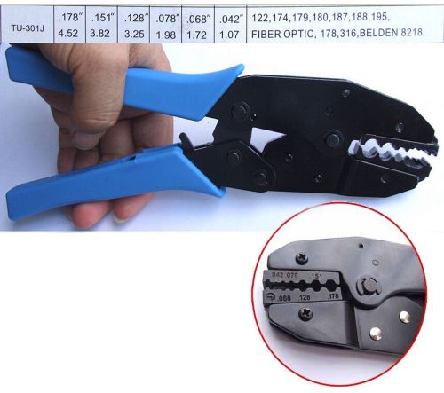 Hex crimper crimping pliers tool for rg179 rg174 rg316 cable sma smb mcx tnc smc for sale