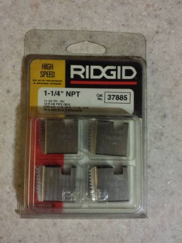 RIDGID 1-1/4&#034; NPT HIGH SPEED PIPE DIES NO. 37885 NEW!!