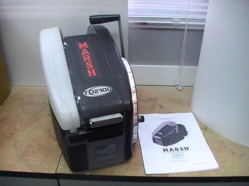 USED MARSH TD2100 MANUAL PAPER TAPE DISPENSER TAPER TD 2100 TDH