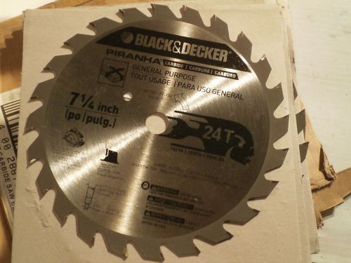 Qty = 10: Black &amp; Decker - 7-1/4&#034;&#034; Piranha Carbide 24T Blade 67-737