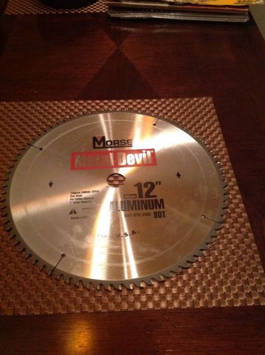 morse metal devil 12&#034; circular saw blade aluminum 80 teeth