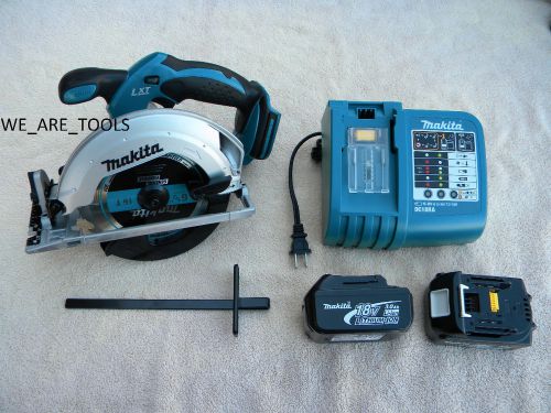 Makita 18 volt bss611 cordless circular saw,2 bl1830 battery,dc18ra charger 18v for sale