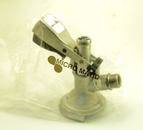 Beer keg tap system &#034;a&#034; coupler micro matic ergo lever handle new for sale