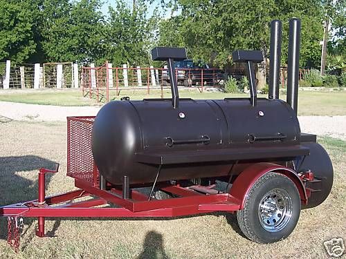 NEW BBQ pit smoker and Charcoal grill Trailer