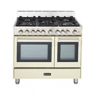 Verona 36&#034; Gas Range with Double Oven - Antique White ~