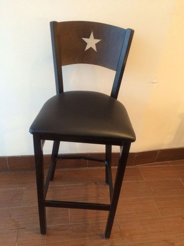 NEW Star Back  Metal Wood BarStools OnSale