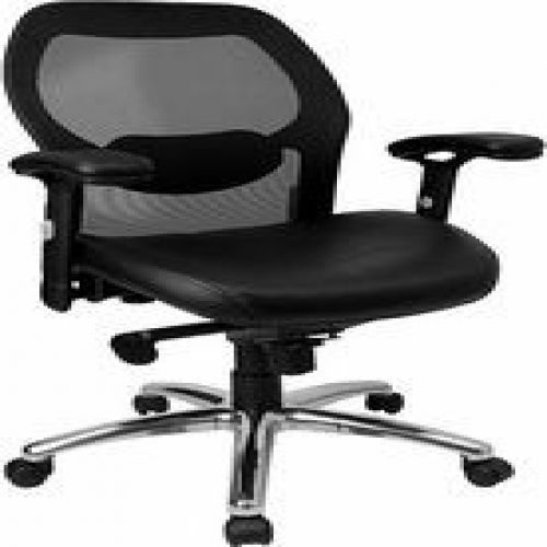 Flash furniture lf-w42-l-gg mid-back super mesh office chair with black italian for sale