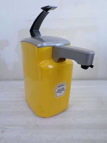 Heinz keystone 1.5 gal condiment pump dispenser for mustard for sale